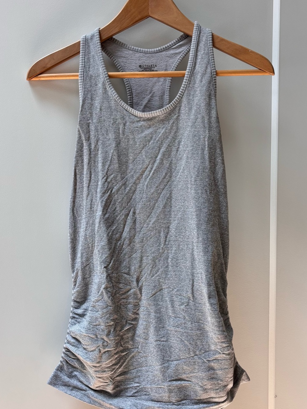 Athleta Heather Gray Racerback Scoop Tank